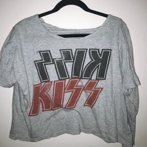 Graphic cropped T-shirt